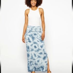 NWOT-SPLENDID Zarah Maxi Blue and Black  Skirt